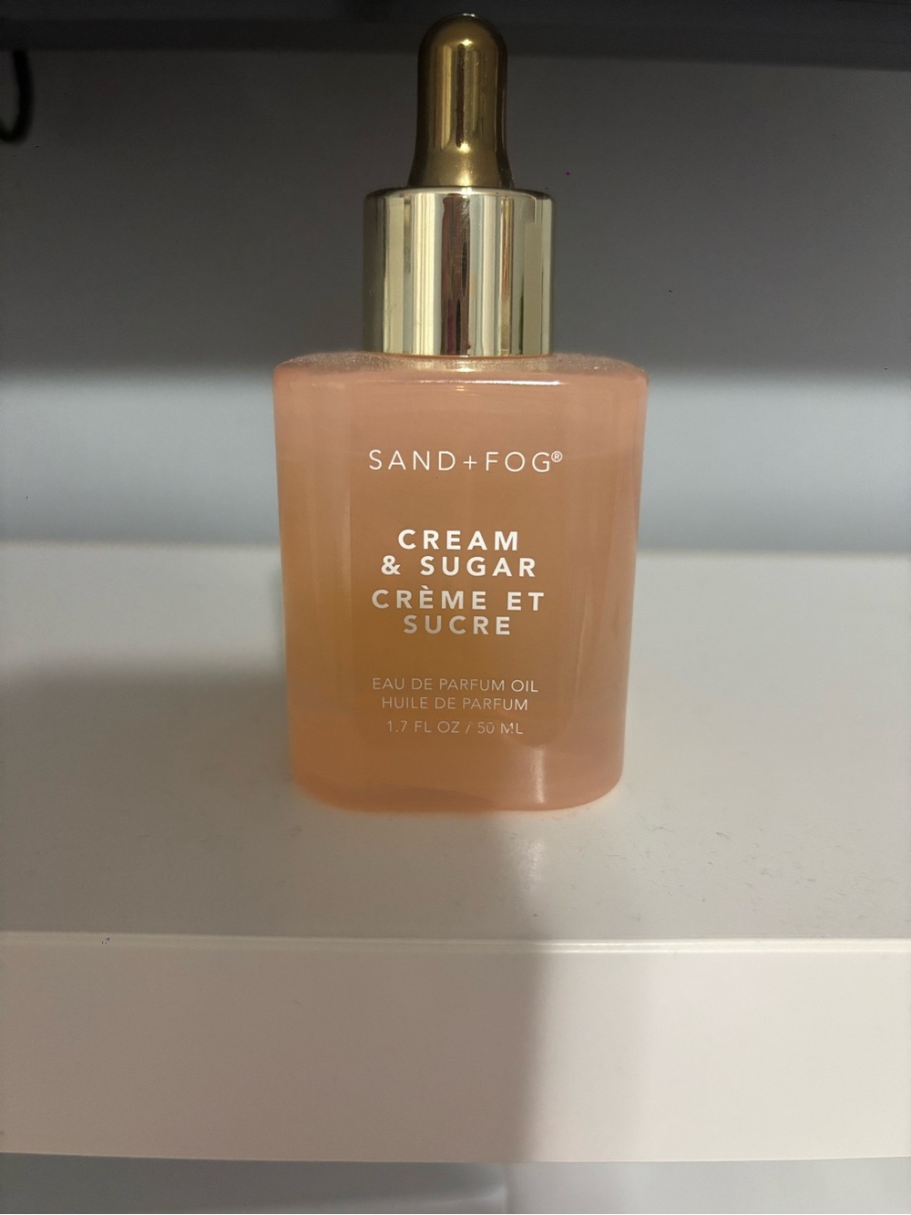 SAND+FOG Cream & Sugar Eau de Parfum Oil - Peachy Pink Bottle